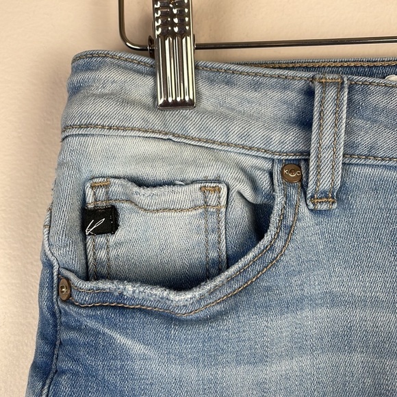 KanCan Jeans Denim SZ 7/27 Light Wash Distressed Stretch Mid Rise - Picture 5 of 12